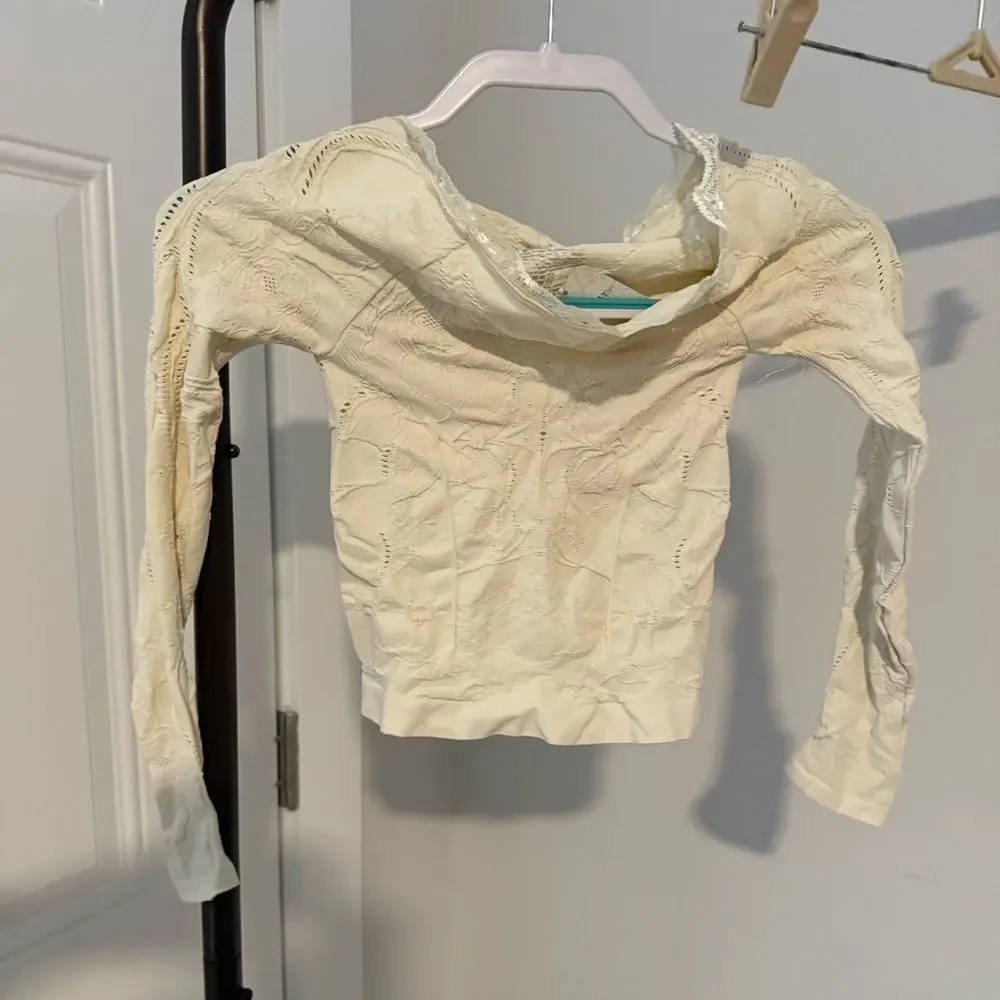NWT Free People Flirty Flutters Long Sleeve